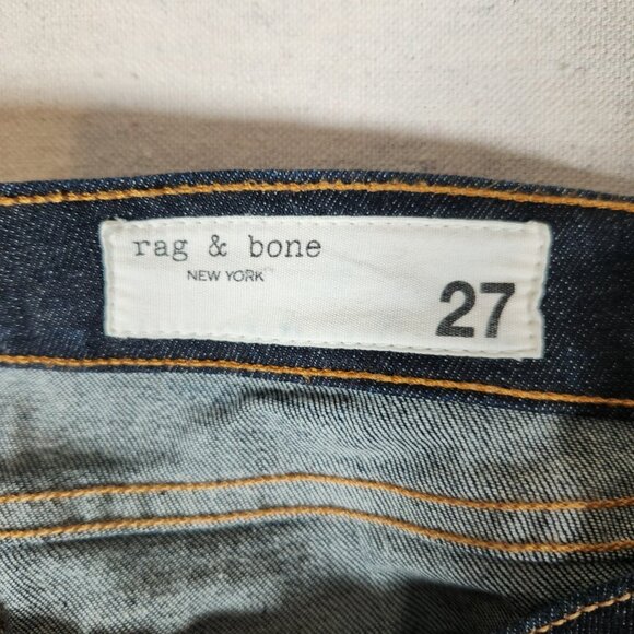 Rag & Bone Beverlys Dre Blue Jeans Womens Label Size 27 Denim Pants Normcore - Picture 3 of 16